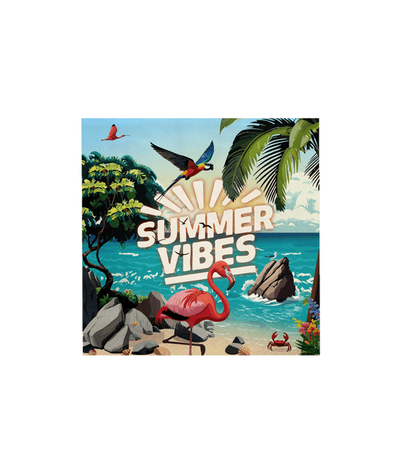 Gekleurde Servetten Summer Vibes 16cm 16st van Paper Dreams koop je bij Partywinkel