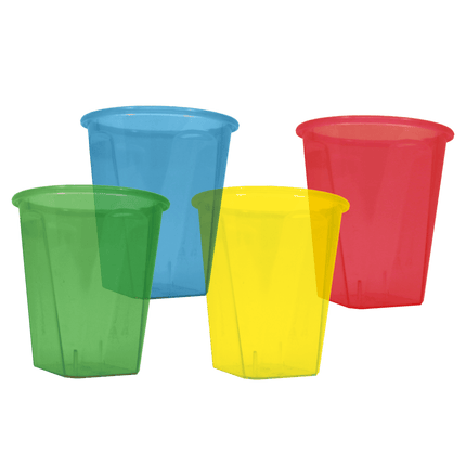 Gekleurde Shotglaasjes 12st van Procos koop je bij Partywinkel