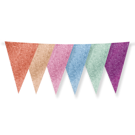 Gekleurde Slinger Glitters 6m van Paper Dreams koop je bij Partywinkel