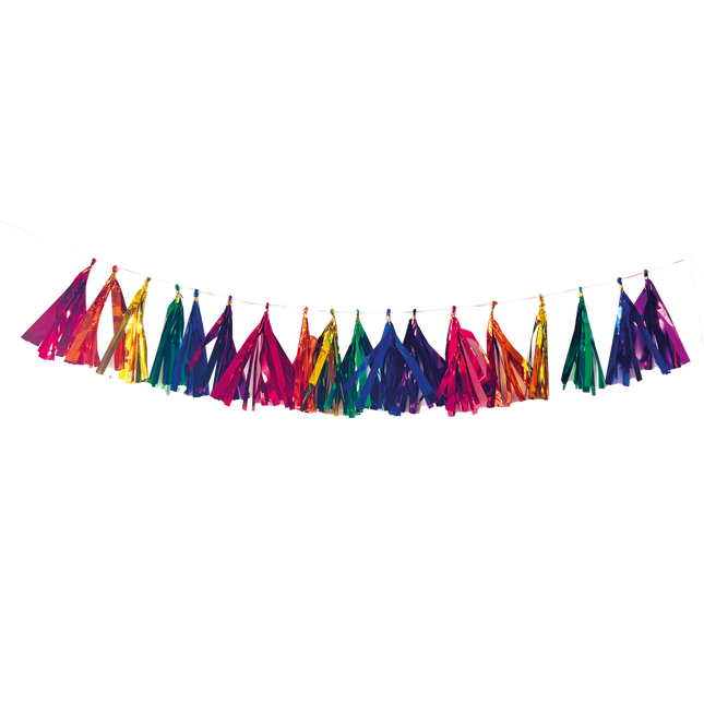 Gekleurde Slinger Metallic Tassels van Procos koop je bij Partywinkel
