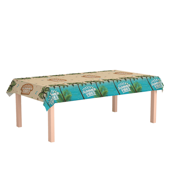 Gekleurde Tafelkleed Summer Vibes 2,74m van Paper Dreams koop je bij Partywinkel