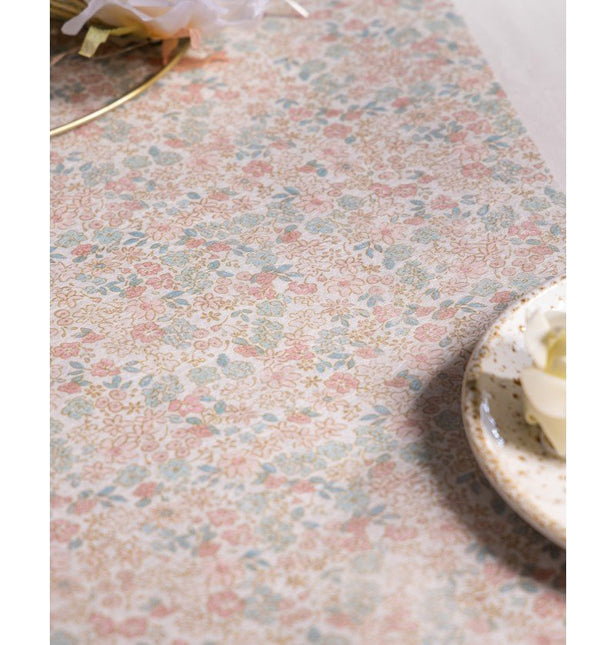 Gekleurde Tafelloper Bloemen 5m van CHAKS koop je bij Partywinkel