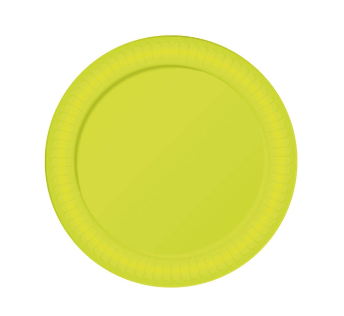 Gele Borden 23cm 6st van Fiestas Guirca koop je bij Partywinkel
