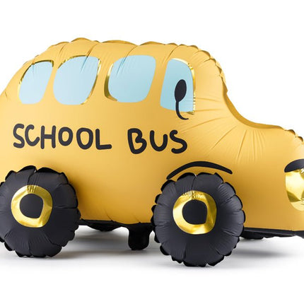 Gele Helium Ballon Schoolbus Leeg 66cm van Partydeco koop je bij Partywinkel
