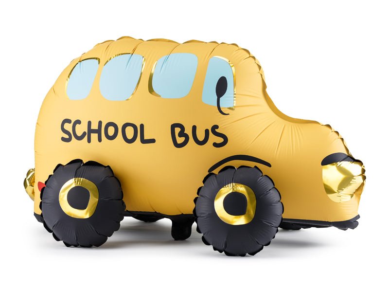 Gele Helium Ballon Schoolbus Leeg 66cm van Partydeco koop je bij Partywinkel