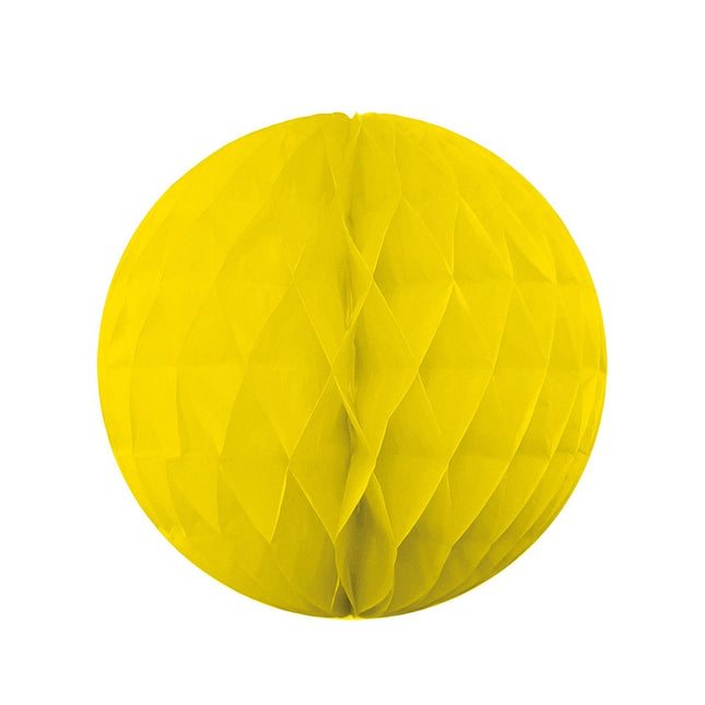 Gele Honeycomb 30cm van Procos koop je bij Partywinkel