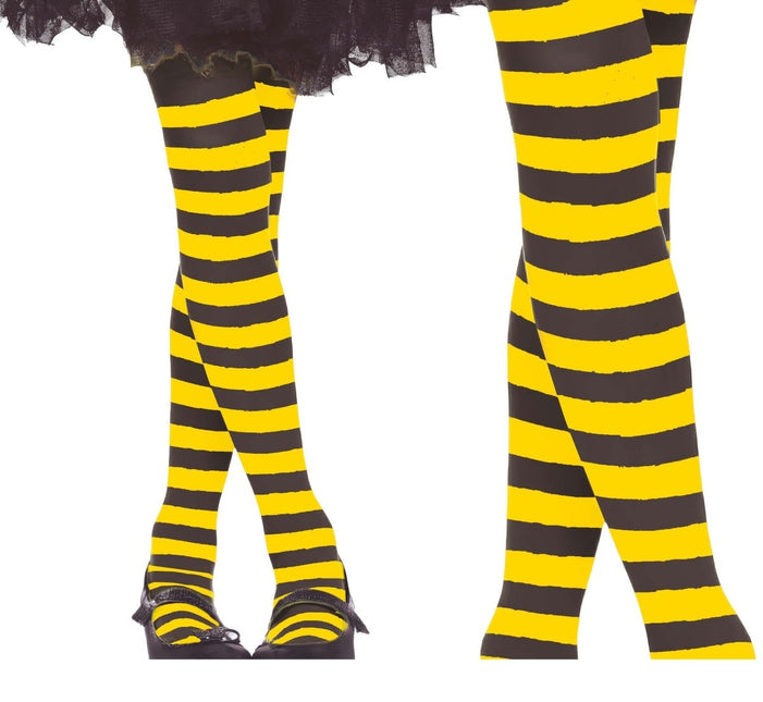 Gele Panty Gestreept Kind van Fiestas Guirca koop je bij Partywinkel