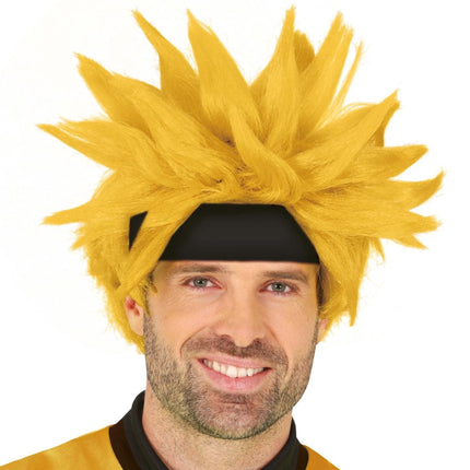 Gele Pruik van Fiestas Guirca koop je bij Partywinkel