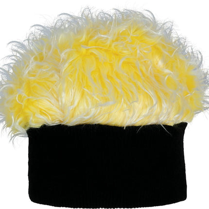 Gele Pruik Mat Band Volwassen van Fiestas Guirca koop je bij Partywinkel