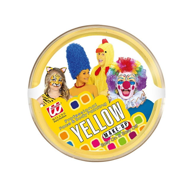 Gele Schmink 25gr van Widmann koop je bij Partywinkel