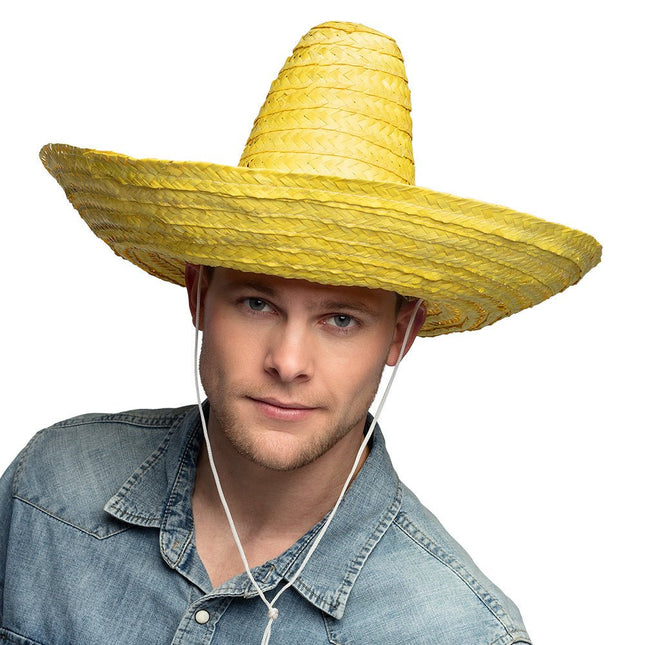 Gele Sombrero 49cm van Boland koop je bij Partywinkel