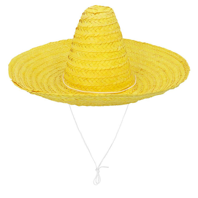 Gele Sombrero 49cm van Boland koop je bij Partywinkel