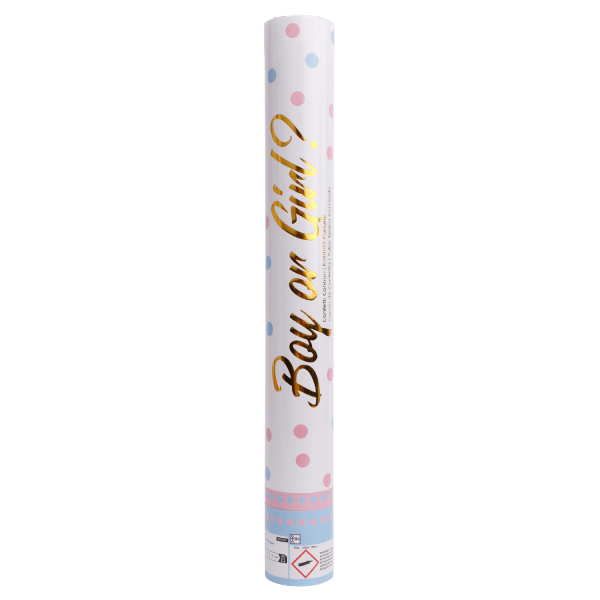 Gender Reveal Confetti Kanon Roze 40cm van Riethmueller koop je bij Partywinkel