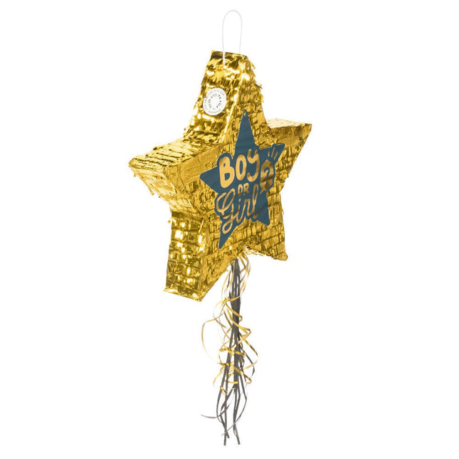 Gender Reveal Pinata Boy Or Girl 44cm van Boland koop je bij Partywinkel