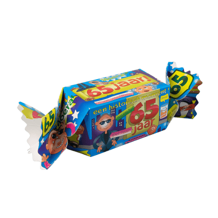 Geschenkdoosje 65 Jaar 26cm van Paper Dreams koop je bij Partywinkel