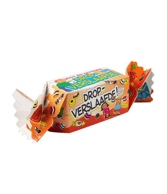 Geschenkdoosje Dropverslaafde 26cm van Paper Dreams koop je bij Partywinkel