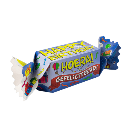 Geschenkdoosje Happy Birthday 26cm van Paper Dreams koop je bij Partywinkel