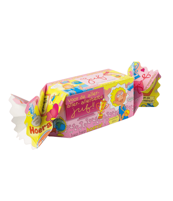 Geschenkdoosje Juf 26cm van Paper Dreams koop je bij Partywinkel