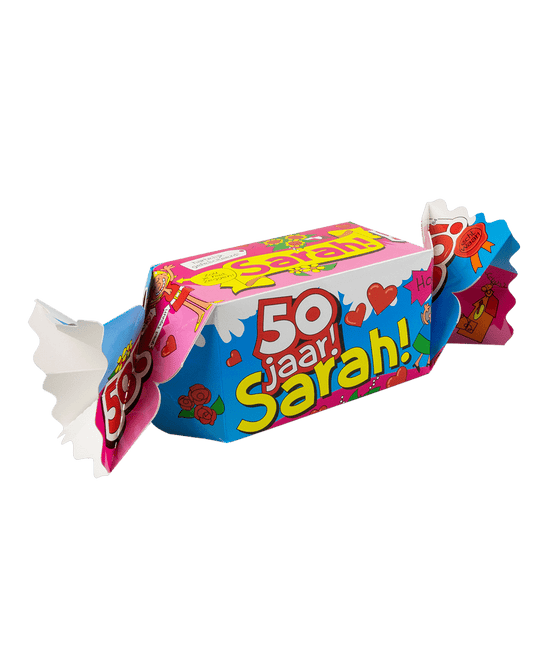 Geschenkdoosje Sarah 50 Jaar 26cm van Paper Dreams koop je bij Partywinkel