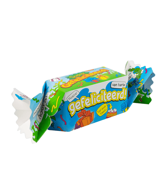 Geschenkdoosje Super Gefeliciteerd 26cm van Paper Dreams koop je bij Partywinkel