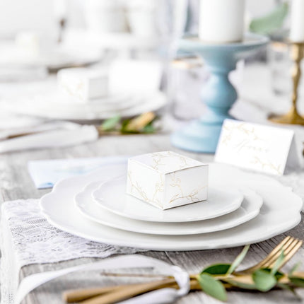 Geschenkdoosjes Tak Goud 6cm 10st van Partydeco koop je bij Partywinkel