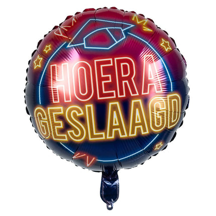Geslaagd Helium Ballon Dubbelzijdig Leeg 45cm van Boland koop je bij Partywinkel