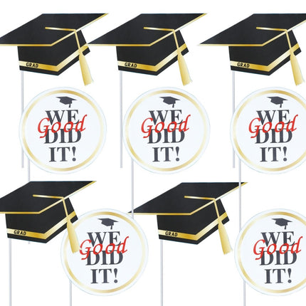 Geslaagd Photobooth Props Zwart Wit 10st van Fiestas Guirca koop je bij Partywinkel