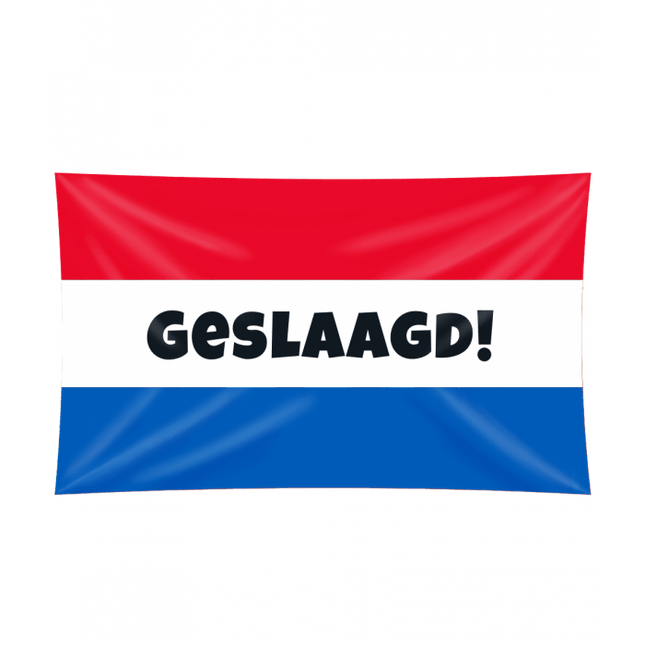 Geslaagd Vlag Xxl 1,5m van Paper Dreams koop je bij Partywinkel
