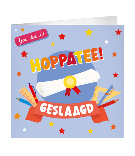 Geslaagd Wenskaart 23cm van Paper Dreams koop je bij Partywinkel