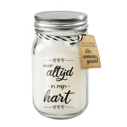 Geurkaars Altijd In Mijn Hart 14cm van Paper Dreams koop je bij Partywinkel