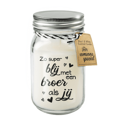 Geurkaars Broer 14cm van Paper Dreams koop je bij Partywinkel