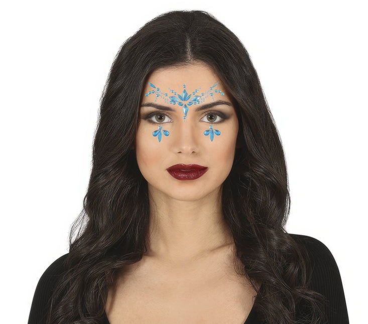Gezicht Stickers Blauw van Fiestas Guirca koop je bij Partywinkel