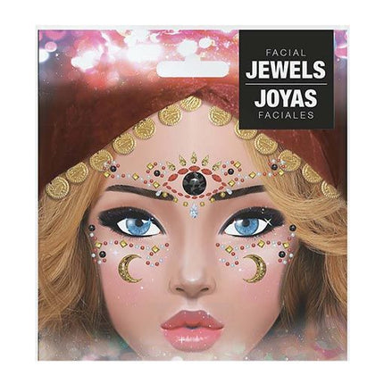 Gezicht Stickers Juwelen van Fiestas Guirca koop je bij Partywinkel