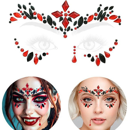 Gezichtsdecoratie Vampier Halloween van Widmann koop je bij Partywinkel