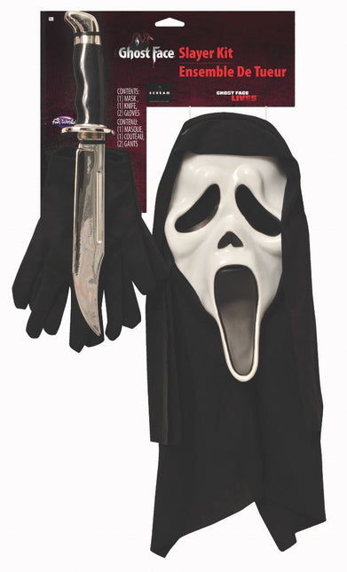 Ghostface Verkleedset 3 Delig van Ghostface koop je bij Partywinkel
