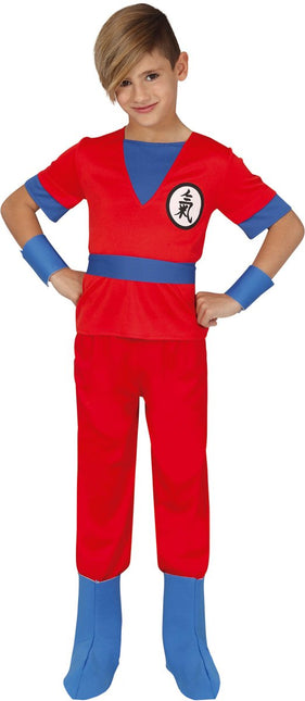 Goku Kostuum Dragon Ball Z Kind Rood van Fiestas Guirca koop je bij Partywinkel
