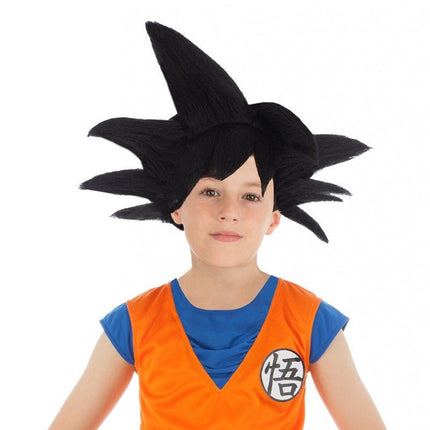 Goku Saiyan Pruik Kind Zwart Kind Dragon Ball Z van CHAKS koop je bij Partywinkel
