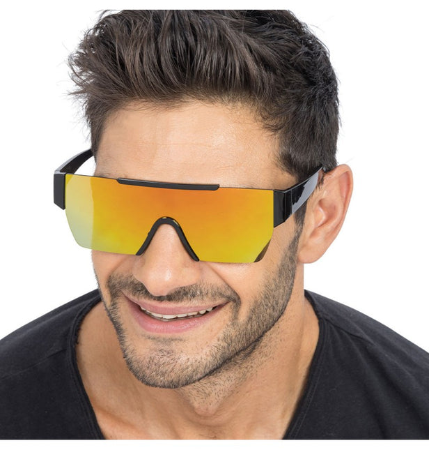 Gouden Spiegel Effect Bril – 15 cm x 15 cm x 5,2 cm