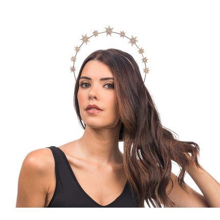 Gouden Sterren Halo Diadeem