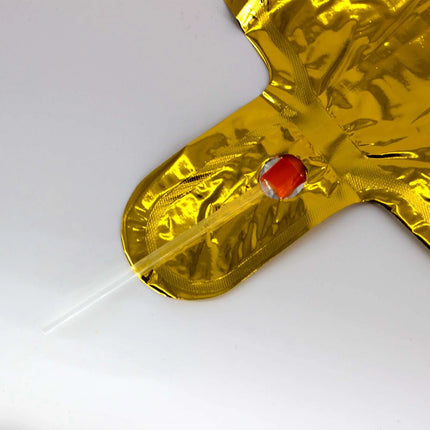 0 Jaar Cijfer Ballon Goud Leeg 85cm