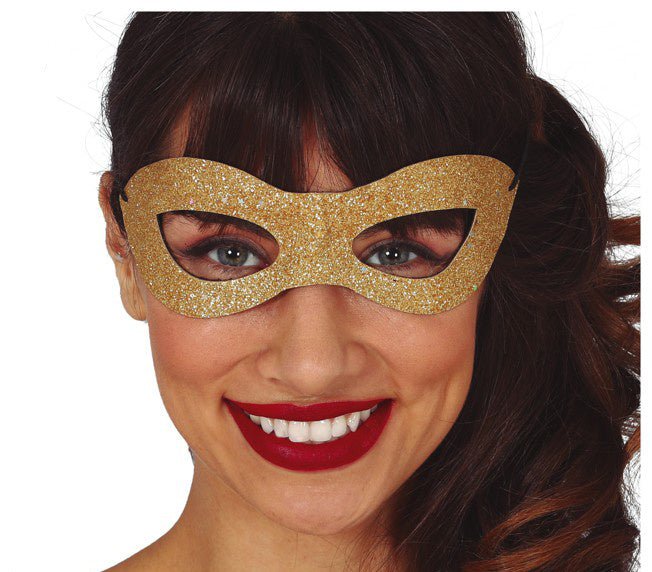 Goud Masker van Fiestas Guirca koop je bij Partywinkel