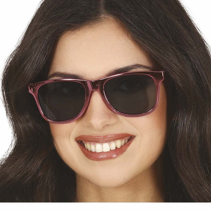 Goud Roze Bril van Fiestas Guirca koop je bij Partywinkel