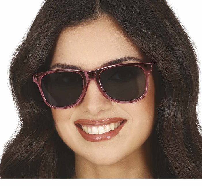 Goud Roze Bril van Fiestas Guirca koop je bij Partywinkel