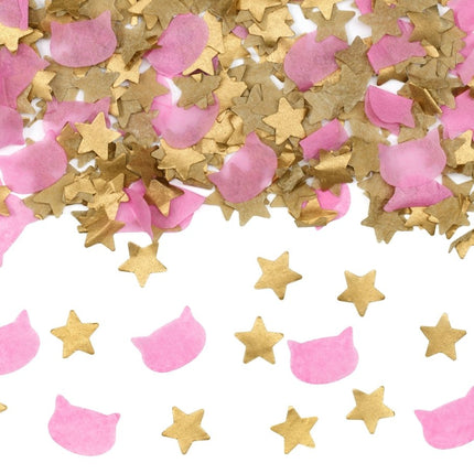 Goud Roze Confetti Kanon 20cm van Partydeco koop je bij Partywinkel