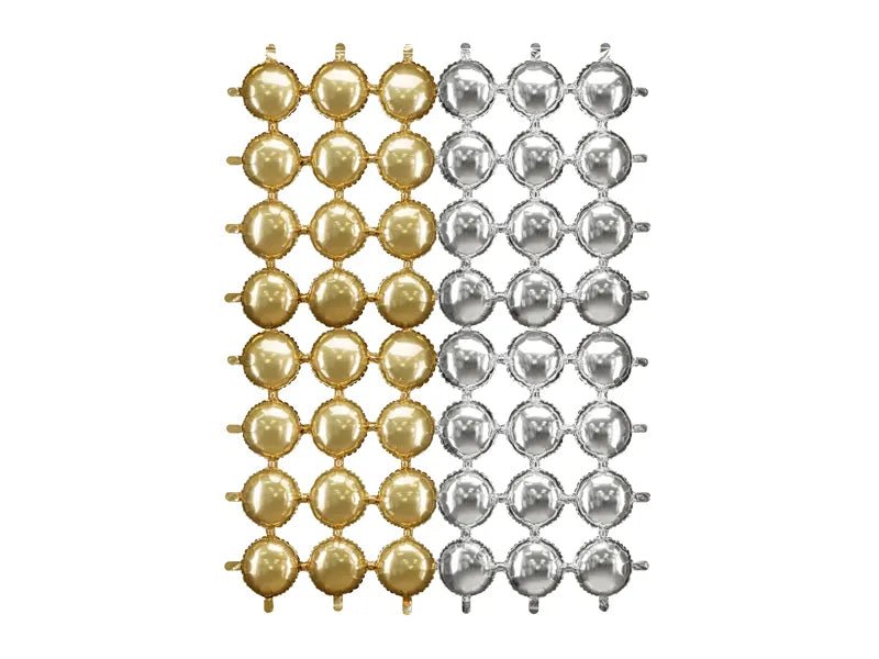 Goud Zilveren Backdrop Folie 1,7m van Partydeco koop je bij Partywinkel