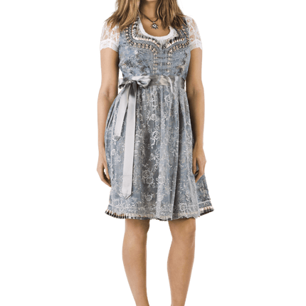 Goud Zilveren Dirndl Jurk Oktoberfest Dames 2 Delig van Haus Huberts koop je bij Partywinkel