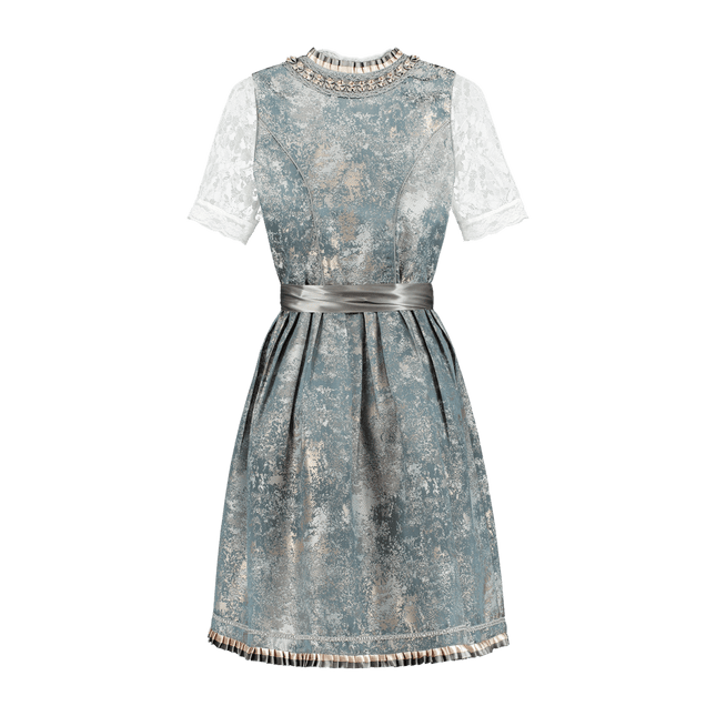 Goud Zilveren Dirndl Jurk Oktoberfest Dames 2 Delig van Haus Huberts koop je bij Partywinkel