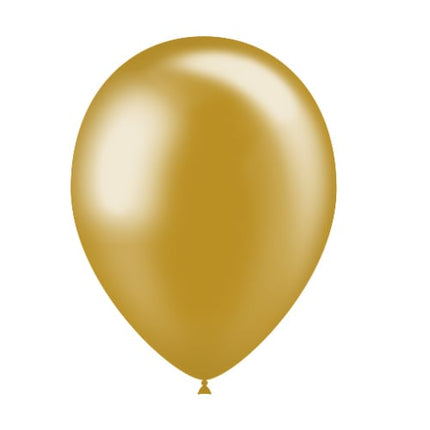 Gouden Ballonnen Metallic 25cm 10st van Balloonia koop je bij Partywinkel