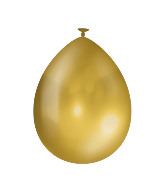 Gouden Ballonnen Metallic 30cm 10st van Paper Dreams koop je bij Partywinkel