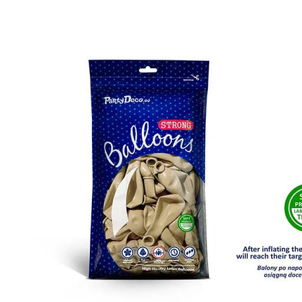 Gouden Ballonnen Metallic Cold Gold 12cm 100st van Partydeco koop je bij Partywinkel